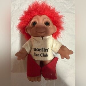 1988 Norfin Fan Club Troll Doll with Red Hair